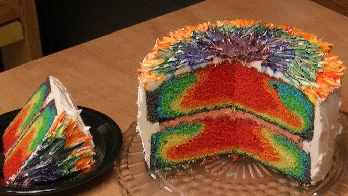 Vanilla Rainbow Cake
